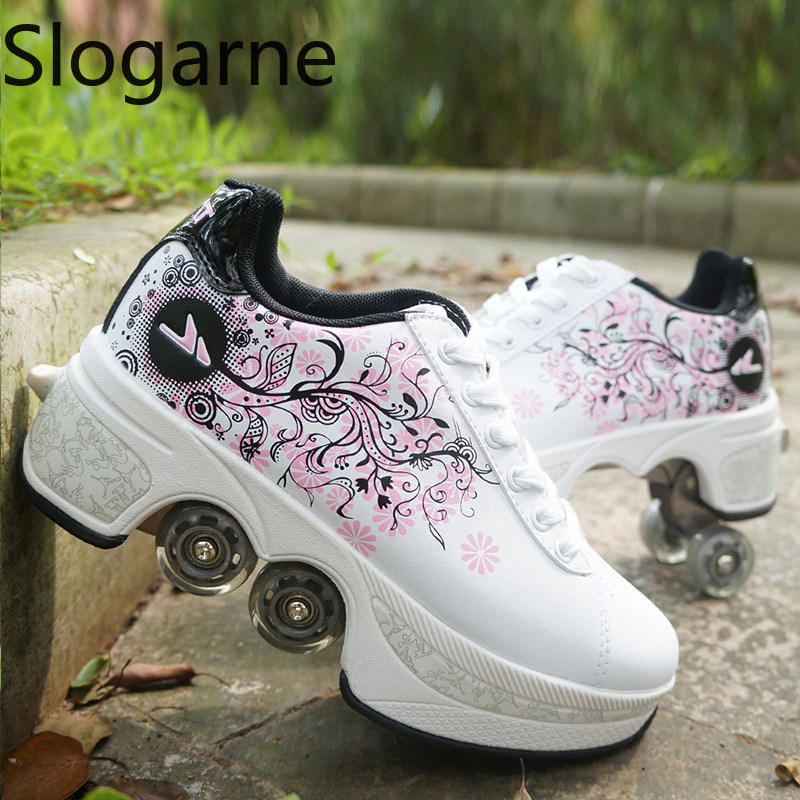 Running Shoes Men - Zapatos de patines de 4 ruedas