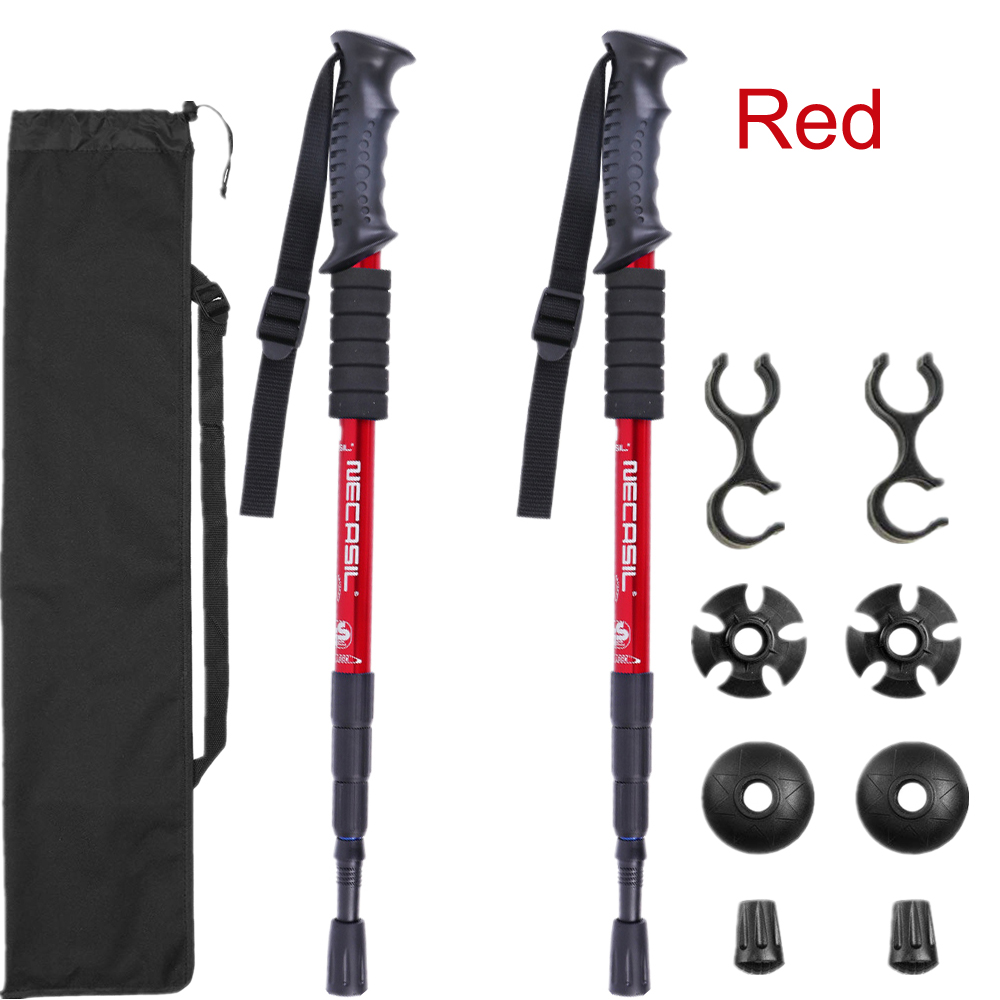 2 unidades/lote Bastones de tr - Trekking Pole Carbon reseña y precio