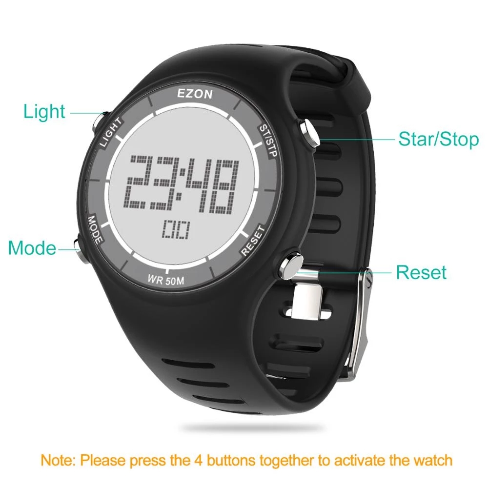 EZON nueva moda mujer reloj de - Running Watch reseña y precio